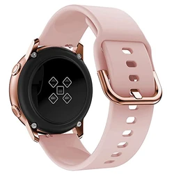 Silicone Watch Strap - 20mm Premium Durable Band in Vibrant Colors - Garmin Venu (Pink gold)