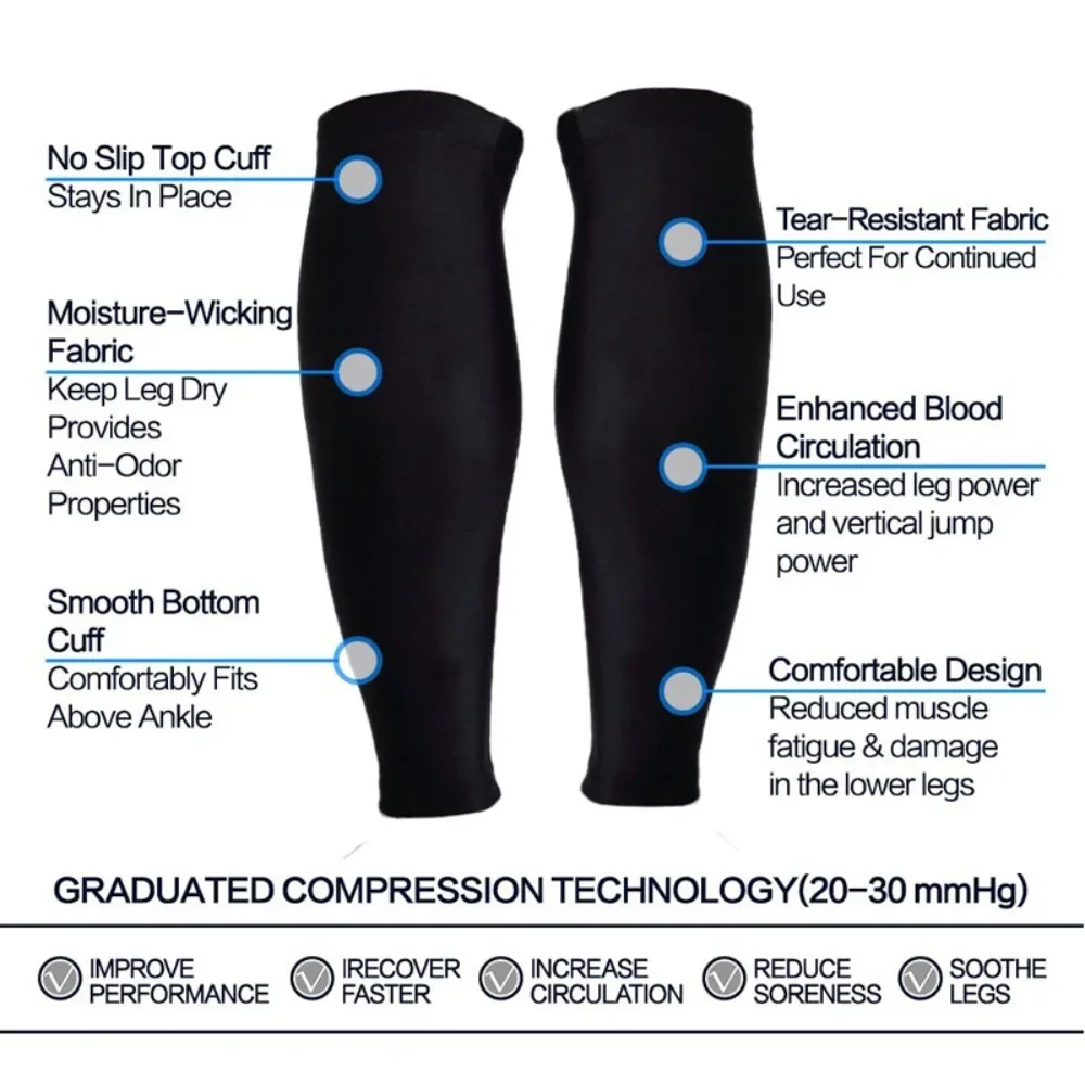 Sport Calf Compression Sleeves Shin Splint Support Guard Leg Protection Sock 1Pcs for Running Cycling Basketball leg compression sleeves