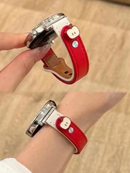 Elegant Leather Loop Strap - Premium Sport Bracelet in Multiple Sizes - Universal 18mm (MULTICOLOR)