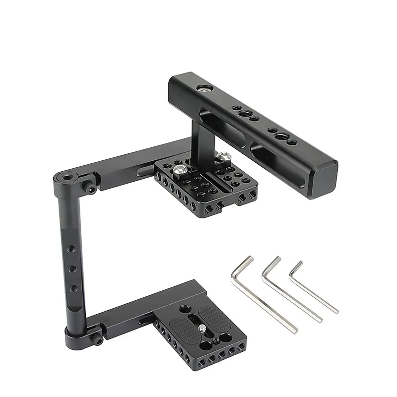 camvateユニバーサル調節可能カメラケージフィット右ハンドルと左ハンドルカメラ z2zed1b camvateユニバーサル調節可能カメラケージフィット右ハンドルと