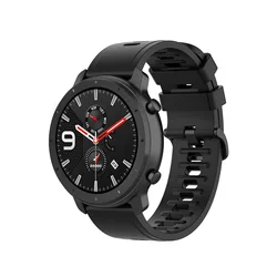 Durable Silicone Watch Band - Versatile Design for 20mm Universal (Black)