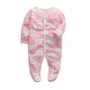 Four Seasons 0-12Months Baby Rompers Newborn Girls&Boys 100%Cotton  of Long Piece Infant Clothing Pajamas Overalls Cheap 2