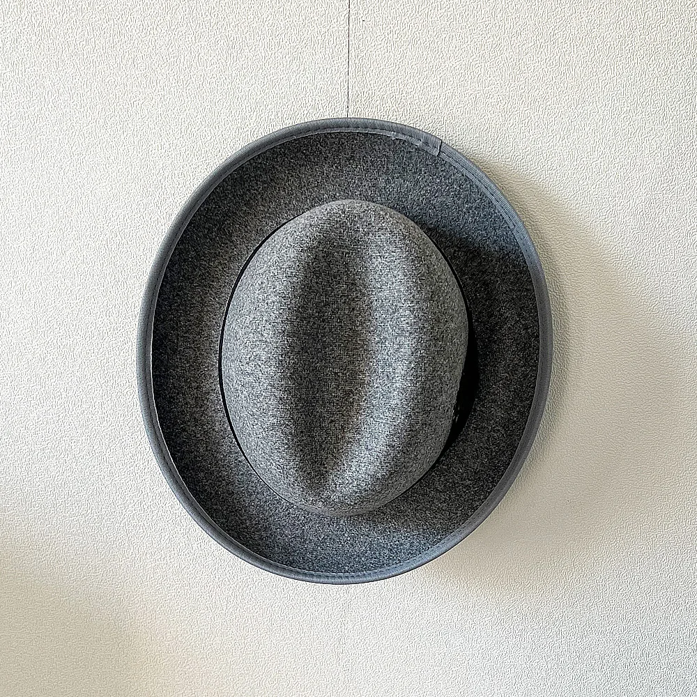 Fedora Hut Premium rosa Fedora Hut neue Frauen gekräuselte Schleife bunte Filzhut Männer konkave Top kurze Party Hut – Detail 27