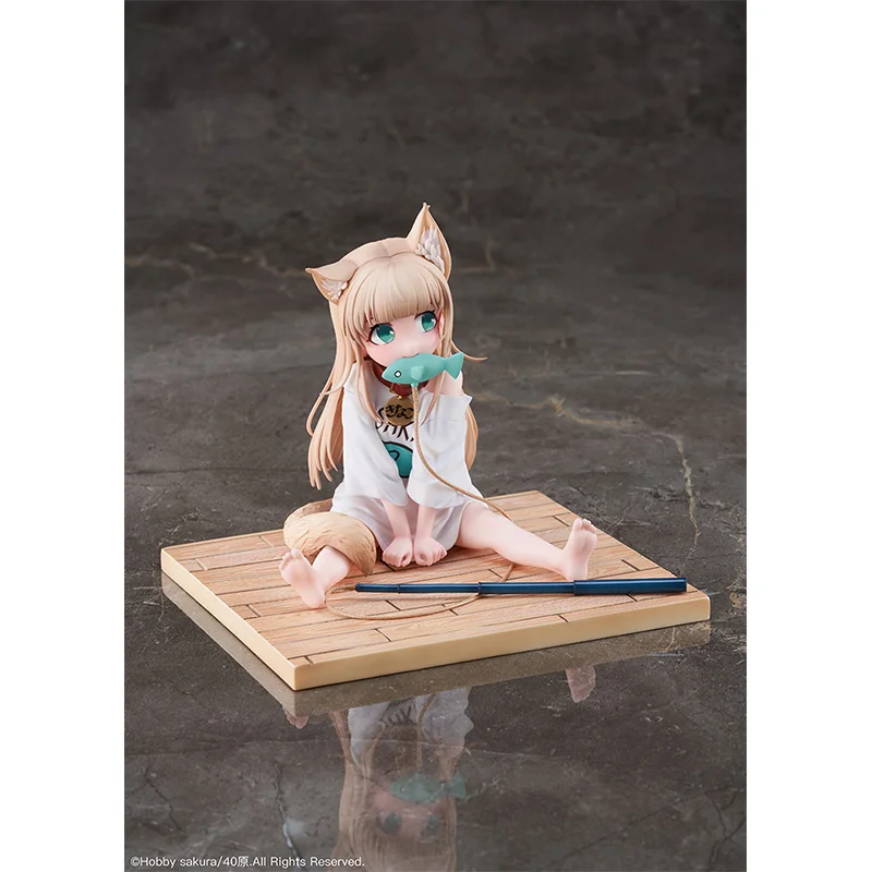 Kawaii Anime My Cat Is A Girl Figure Sakura Soybean Flour Sit And