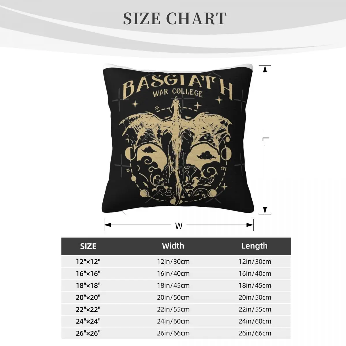 Basgiath War College 20 Fourth Wing Pillows Cover For Pillow Anime Body Pillow Case Pillow Case Pillow Cover 4