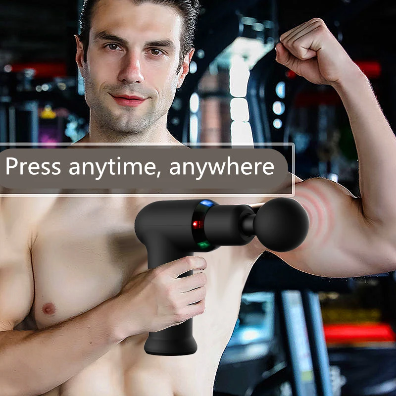 Profesionalna pištola za globoko masažo mišic, električni tolkalni pištolski masažer, lajšanje bolečin, sprostitev telesa, fascialna pištola, lajšanje bolečin_voghion.com