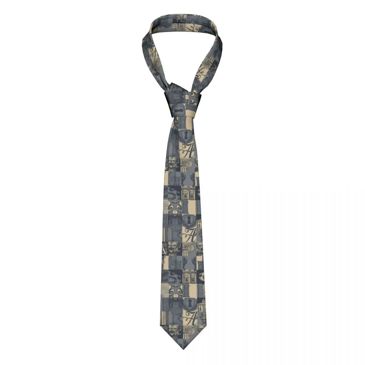 

Classic Tie Men Neckties for Wedding Party Business Adult Neck Tie Casual Medieval Architecture Art Tie