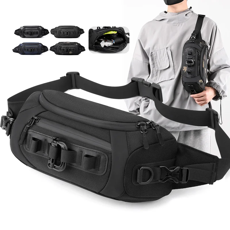 

New Chest Bag Anti-theft Zipper Multifunction Crossbody Bag Waterproof Short Trip Fashion Minimalist Lightweight Shoulder Bag