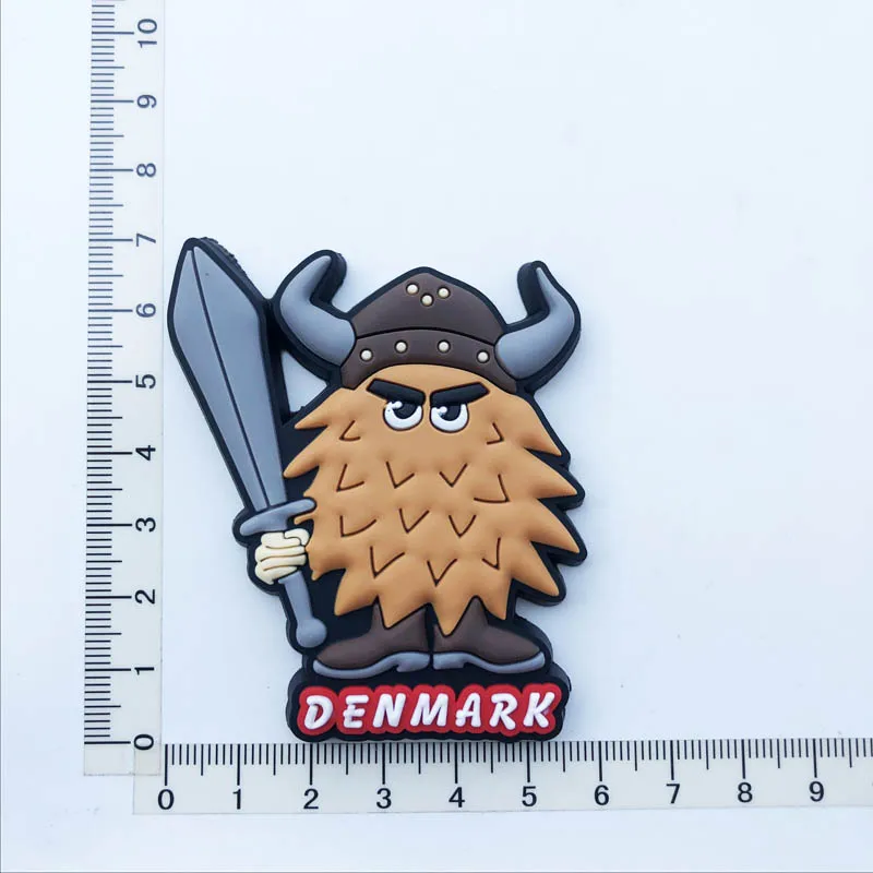 

Fridge Magnet Cute Danish Creative Personalized New Decorations Resin Crafts Travel Souvenir Message Sticker
