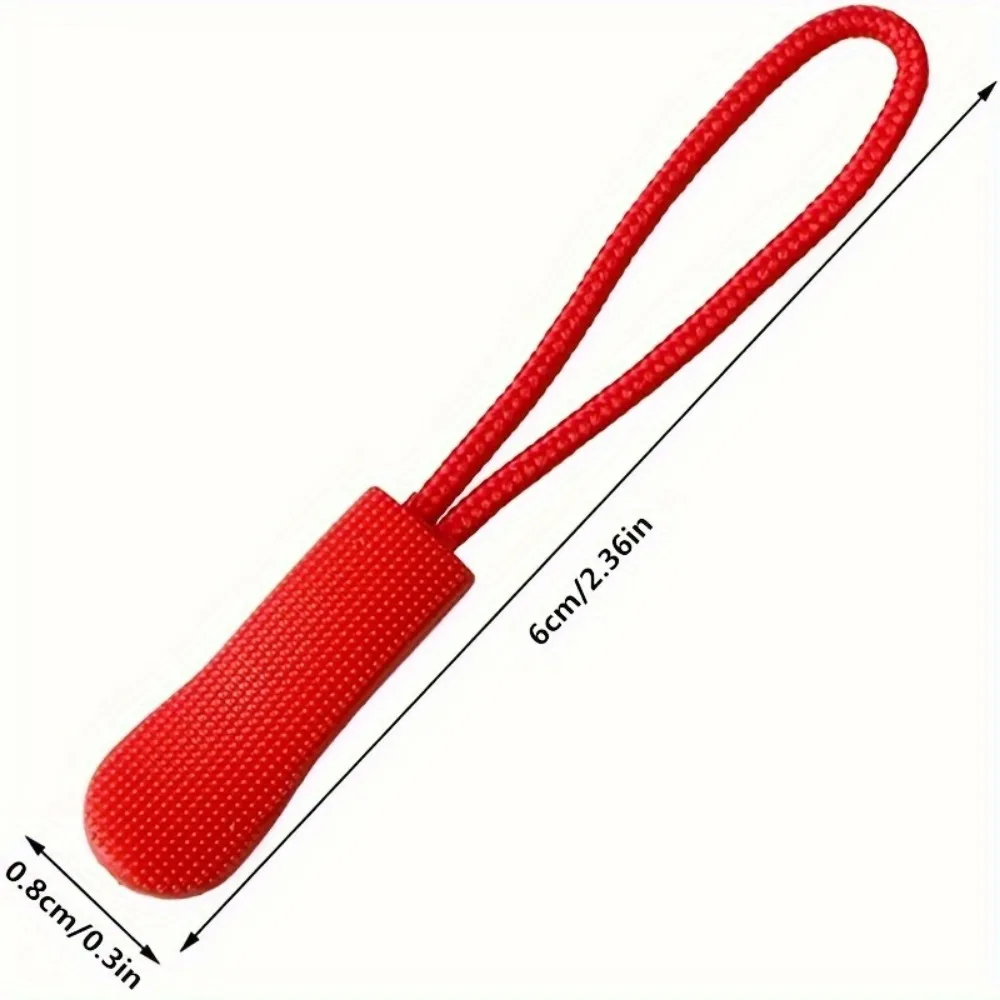 50pc Vibrant Nylon Zipper Extensions-Fashionable Zipper Pulls & Tabs-Durable for Bags Backpacks Jackets zipper pullers zipper accessories