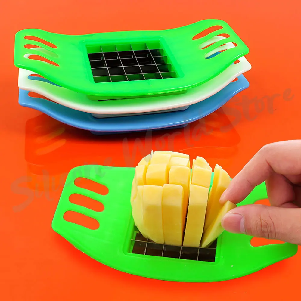 Silicone World Potato Slicer Multifunctional Kitchen Gadget Vegetable Cutter Chopper French Fry Making Tools Cutting Fries Tool