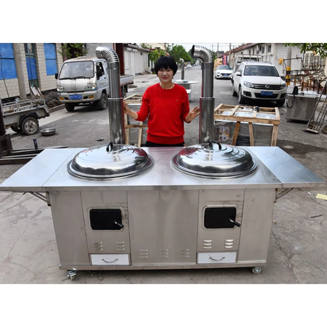 Stainless steel rural 304 firewood stove, large pot, earth stove, new  outdoor wood burning firewood s - AliExpress
