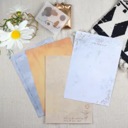 4 style Mixte A4 Européenne vintage Papier à Lettres et Enveloppes Ensembles Écriture Lettre Papeterie Romantique Creative Papier 