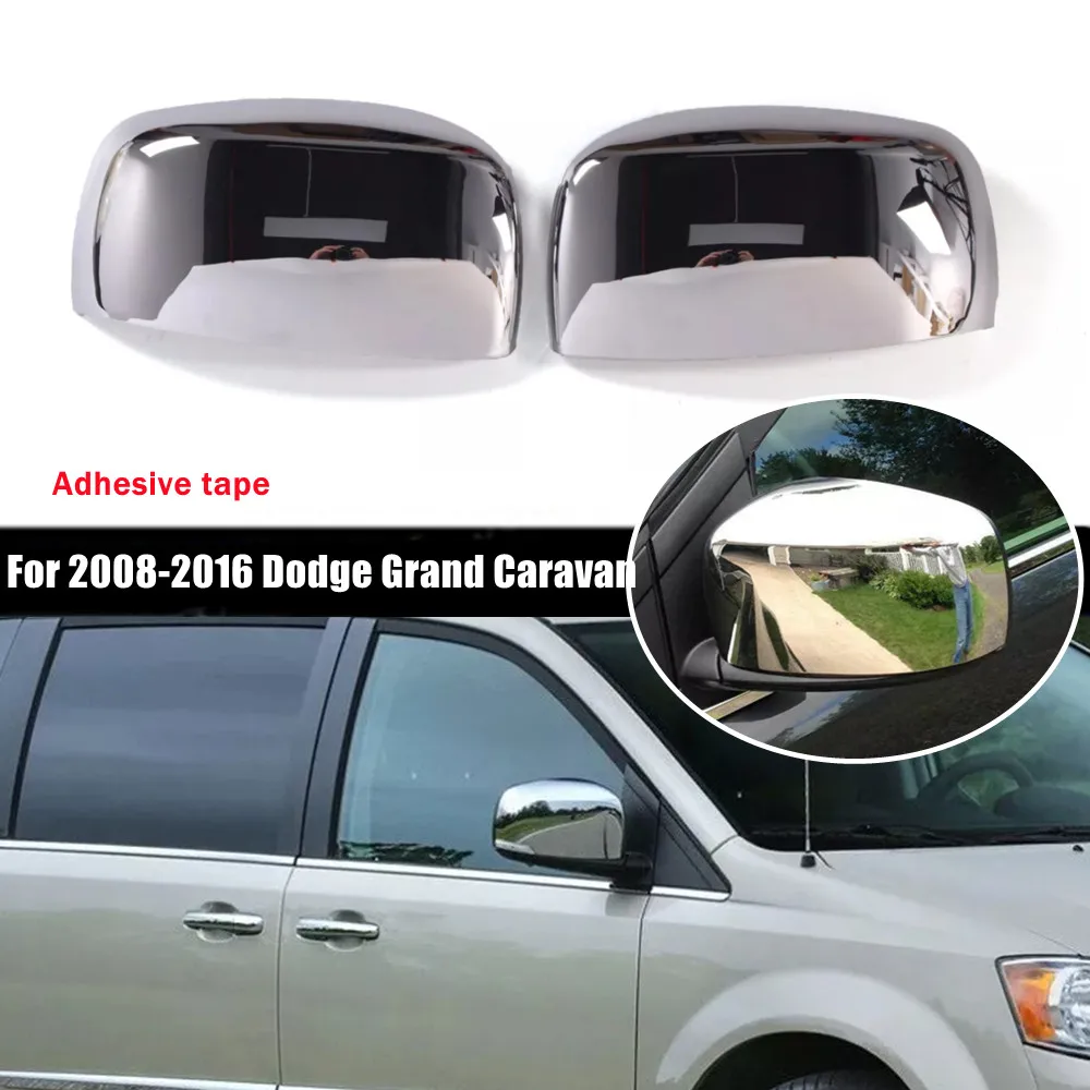 Für Dodge Grand Caravan Chrysler Town Country 2008-2016 ABS Chrom Rückspiegel Abdeckung Flügel Kappe Tür Gehäuse Shell trim