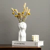 1 Piece Creative Sphinx Statue Ceramic Vase Indoor Decoration Statue Cute Boy Girl Hydroponic Vase Home Desktop Decorations 1