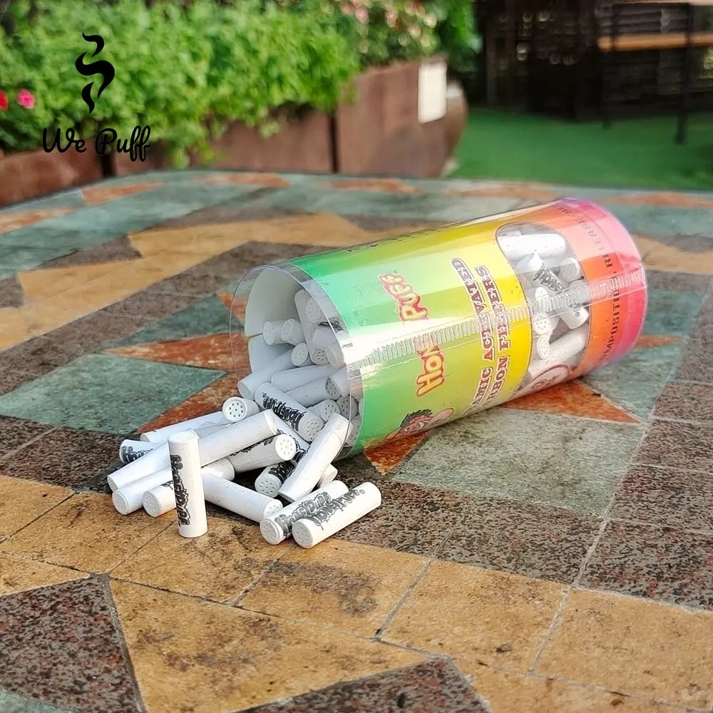 

WE PUFF 150Pcs Ceramics Active Charcoal Filter 6mm 7mm Diameter Disposable Cigarette Holder Filter for Any Universal Pipe