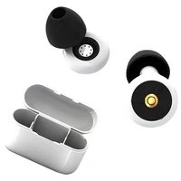 Silicone Ear Protection Earplugs Waterproof Sound Insulation Earplugs Washable with Earplug Caps & Case for Swimming Showering 1