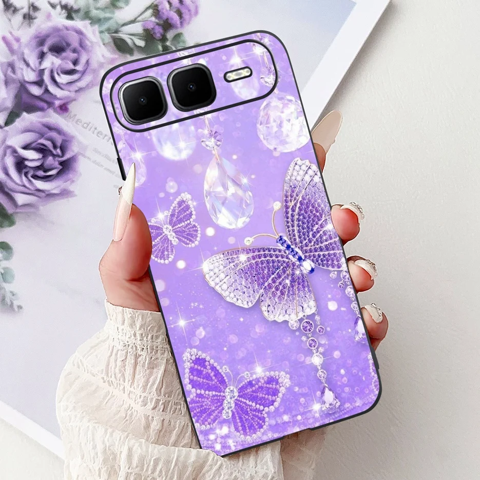 Stylish Butterfly Painted Soft Silicone Protective Case