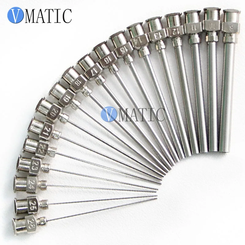 8G-27G Metal Stainless Steel Dispensing Needles Blunt 1.5 Inches Long Dispenser Needle 1-1/2 Inch