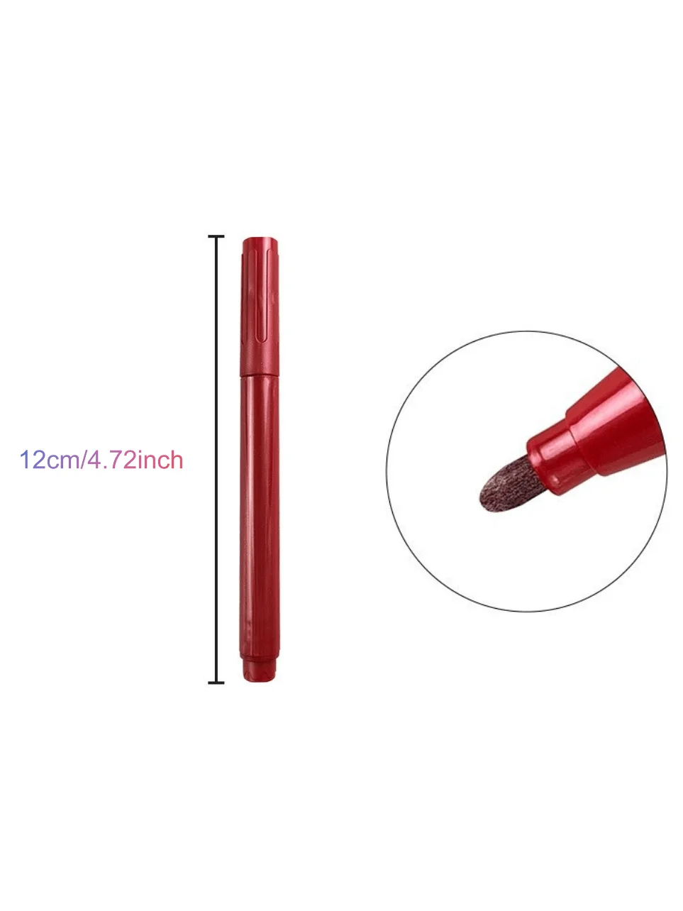 12pcs Wine Glass Markers, Non-Toxic Erasable Fine Tip Markers for Wine Bottles, Ceramic and Glasses. 6