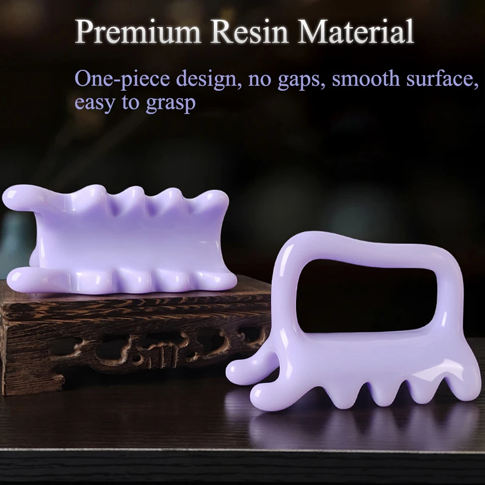 Handheld Face and Body Massager Neck Shoulder Back Resin Massager Guasha Tool Relief Relax Body Massager Mother's Day Gift