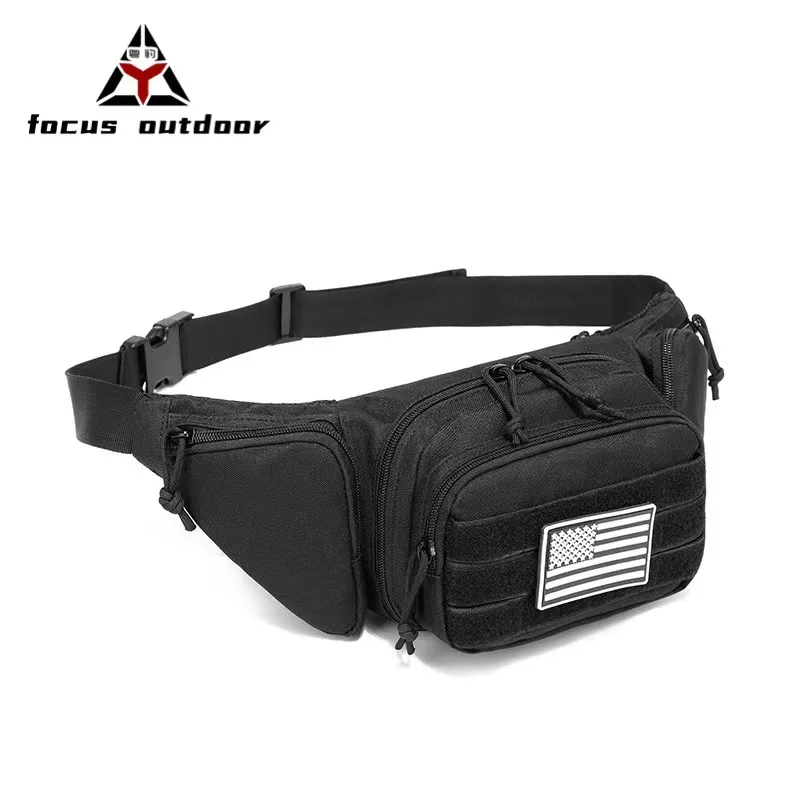 Outdoor Large Capacity Sports Waterproof Fanny Pack Fishing Multi-functional Chest Waist Bag Unisex Camo Fanny Pocket