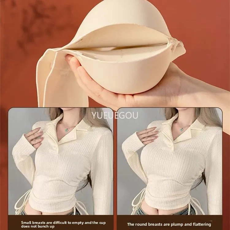 10CM Extreme Push Up Strapless Bra Front Closure Anti Slip Lift for Small Chest No Side Bulge Perky Fake Boobs AA A B Cups 3