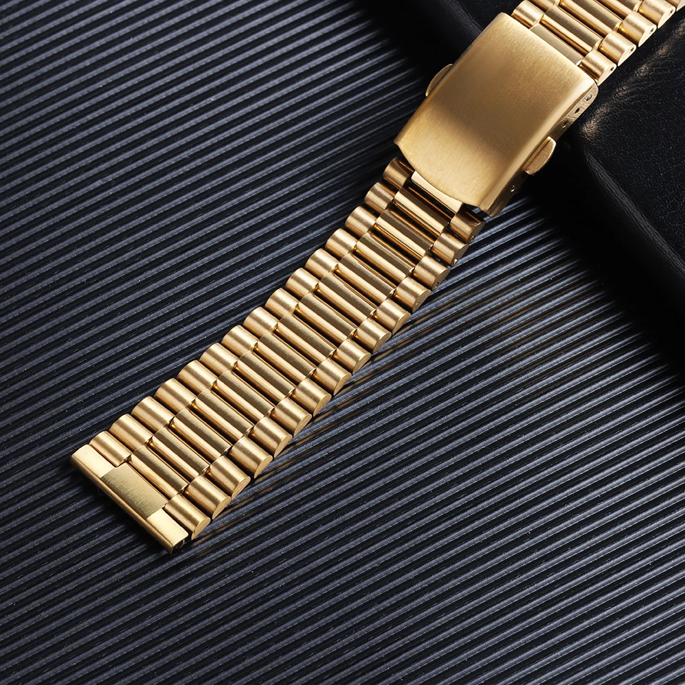 ZXF Cinturino Orologio, 12/14/16/18/20 / 22MM Guarda La Banda Di Orologi In Metallo In Acciaio Inox Orologio Da Orologio Da Donna Con Cinturino Da Uomo Braccialetto - Foto 3