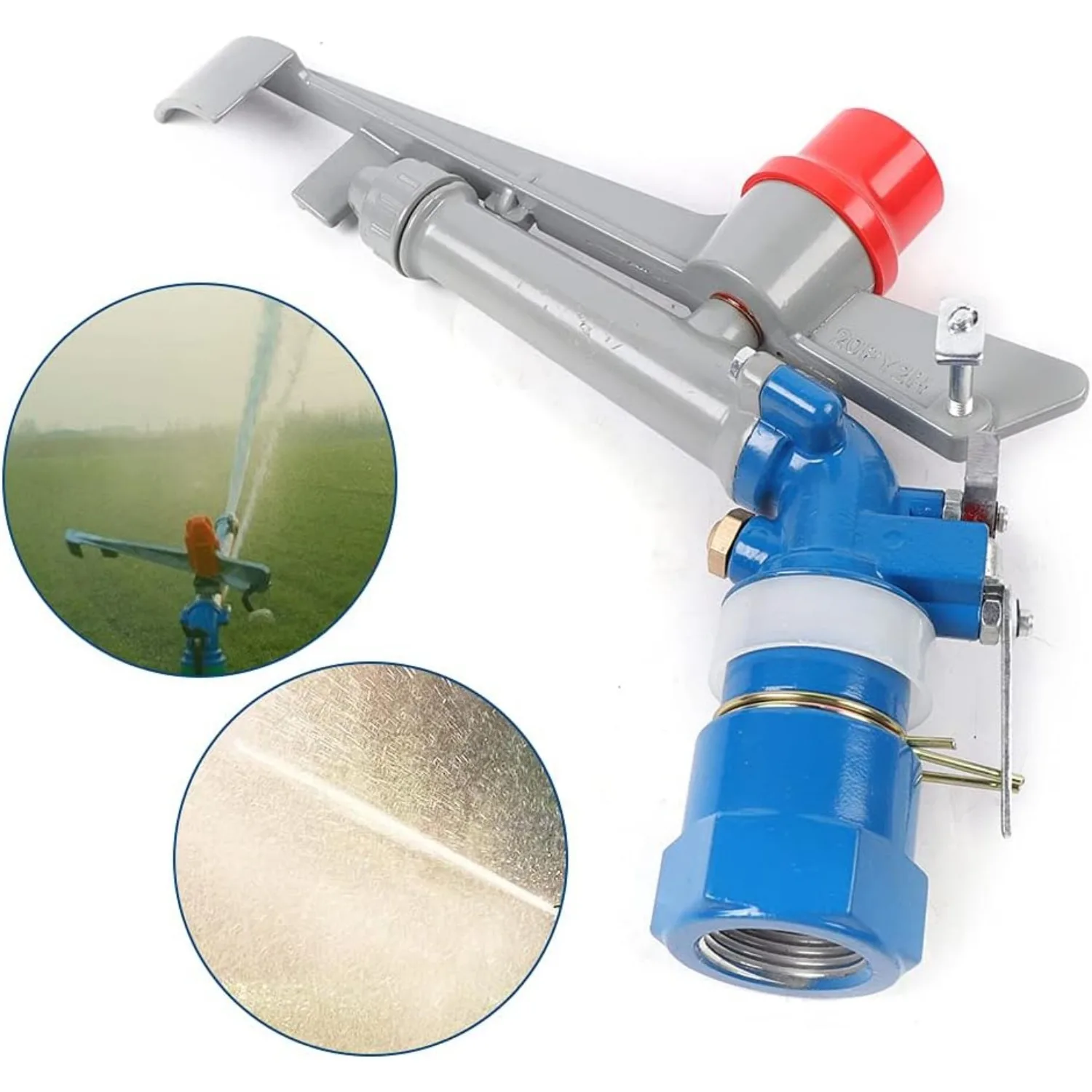 Agriculture Irrigation Sprinklers,360&deg; Adjustable Large-Area Irrigation Spray Gun for Farms, Orchards, Tea Gardens, Forestry