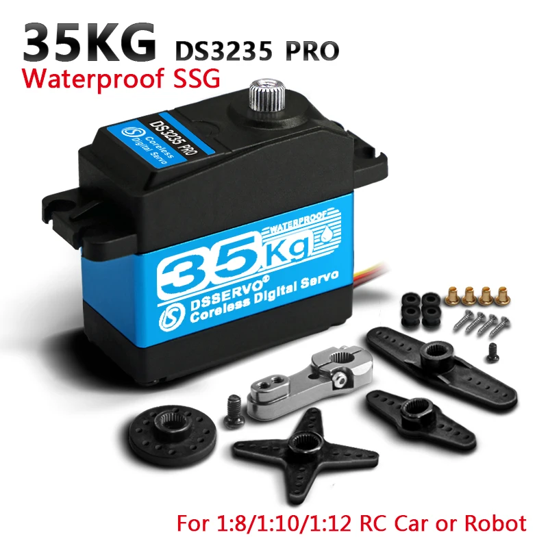 1X Coreless servo 25kg 35KG high speed servo pro digital and Stainless Steel gear servo arduino servo for Robotic DIY,RC car 3