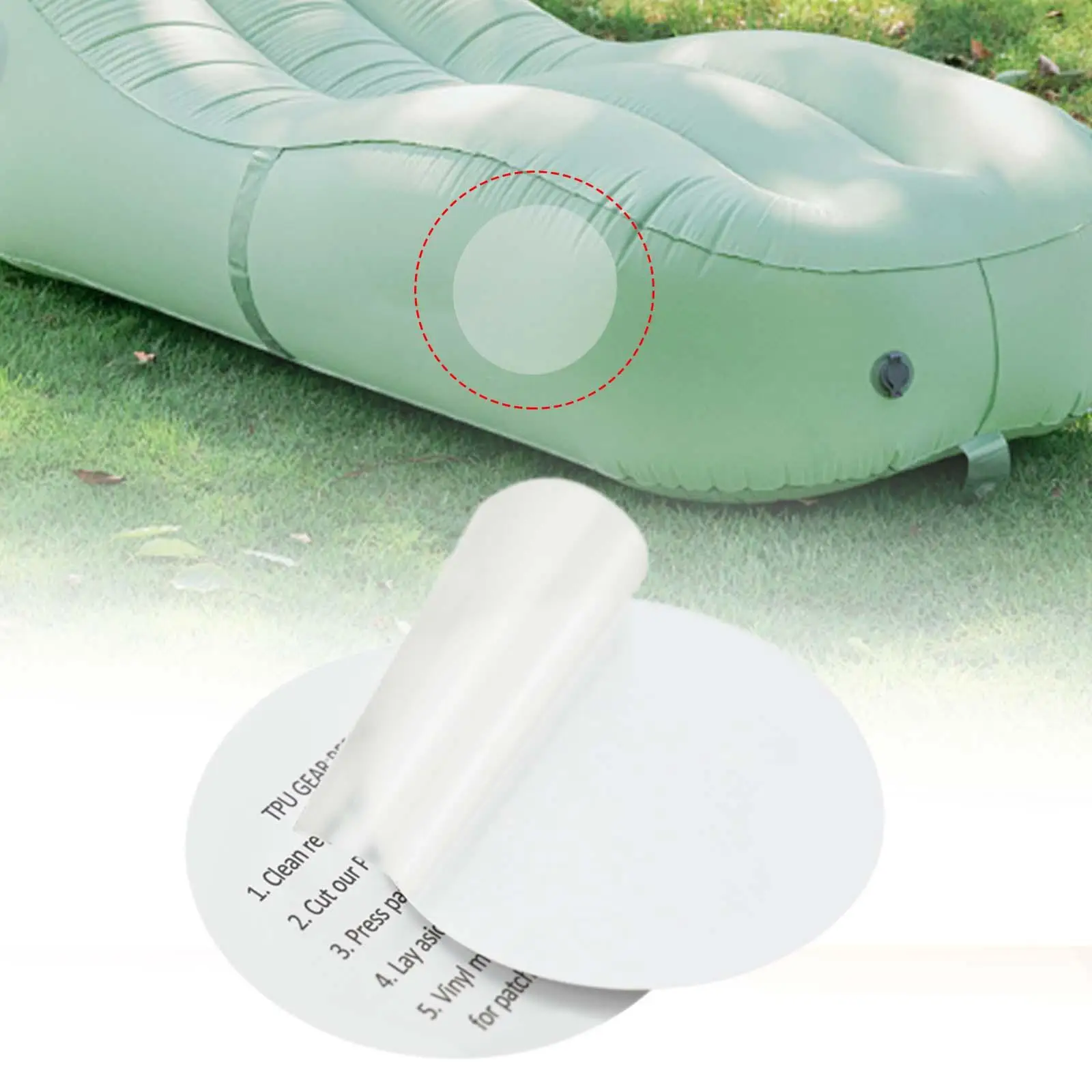 Clear TPU Repair Patch Heavy Duty Self Adhesive Inflatable Tent Tubes Bed Rubber Boat Air Bed Toys