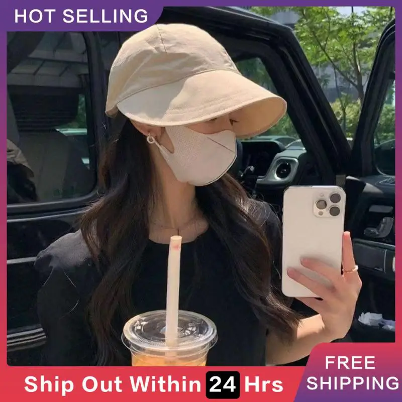 

Sunshade Hat Elastic Drawstring Durable Women Caps Caps Fisherman Hat Quick-drying High-quality Breathable Various Colors Fold