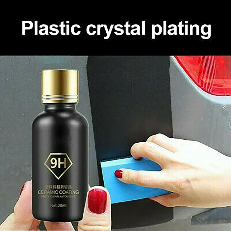

30ML Nano-Plated Car Agent Plastic Rubber Refreshing Liquid Anti Aging Care Agent Auto Glass Coat Paint Care Polish Anti-Scratch