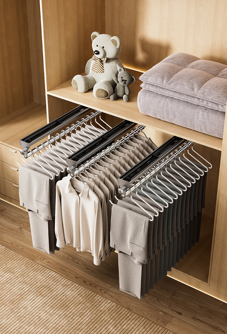 Wardrobe Pull Rod Extended