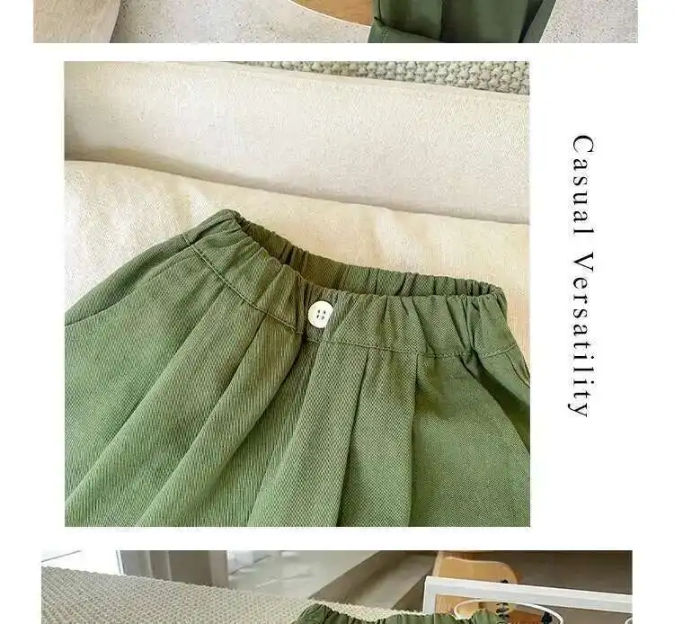Frühling Herbst Kinder Hosen 2-8y Jungen Baumwolle solide täglich lässig gerade Hosen koreanische Kleinkind tragen Kinder kleidung neu – Detail 9