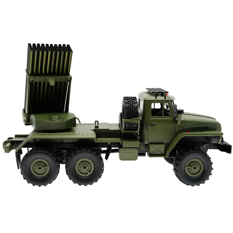 WPL B36-2 Metal Rocket Launcher Pipe Rc Military Truck BM-21 1:16