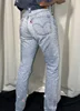 Fashion Rhinestone Sequin Jeans Y2K Pants Womens Gothic Hip Hop Pocket Embroidery Retro Blue Jeans High Waist Wide Leg Trousers 3