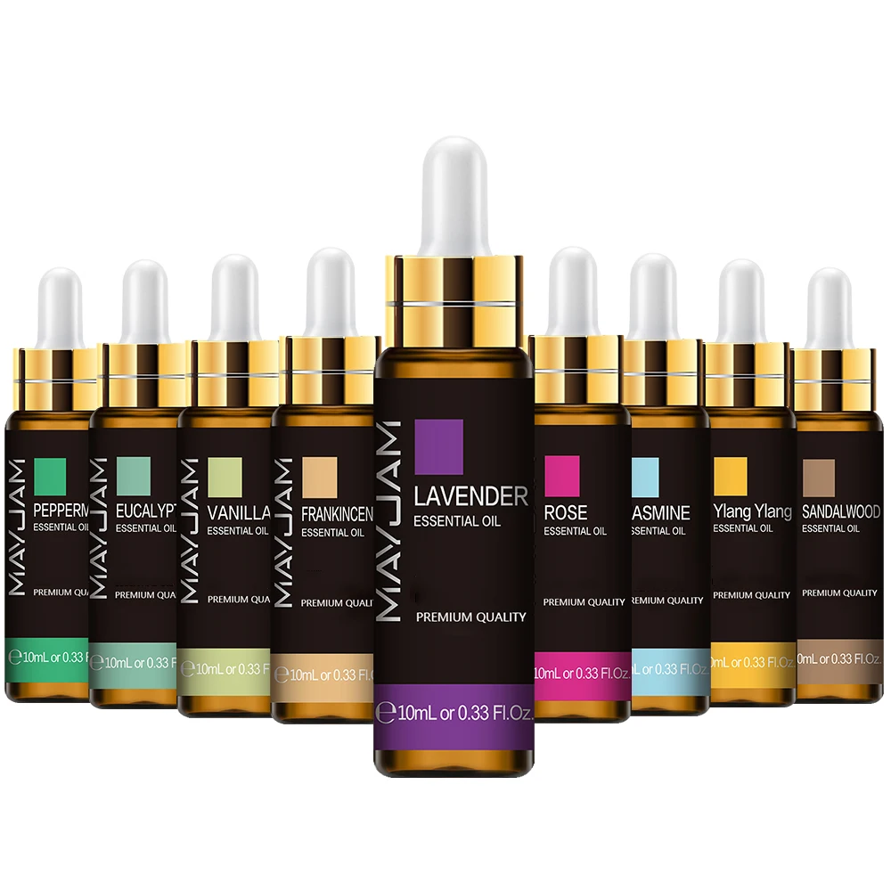 Lavender Eucalyptus Pure Essential Oil Blend - 10ML Aromatic Essence with Rose, Lemon, Jasmine, Vanilla, Mint, Sandalwood, Bergamot, and Tea Tree