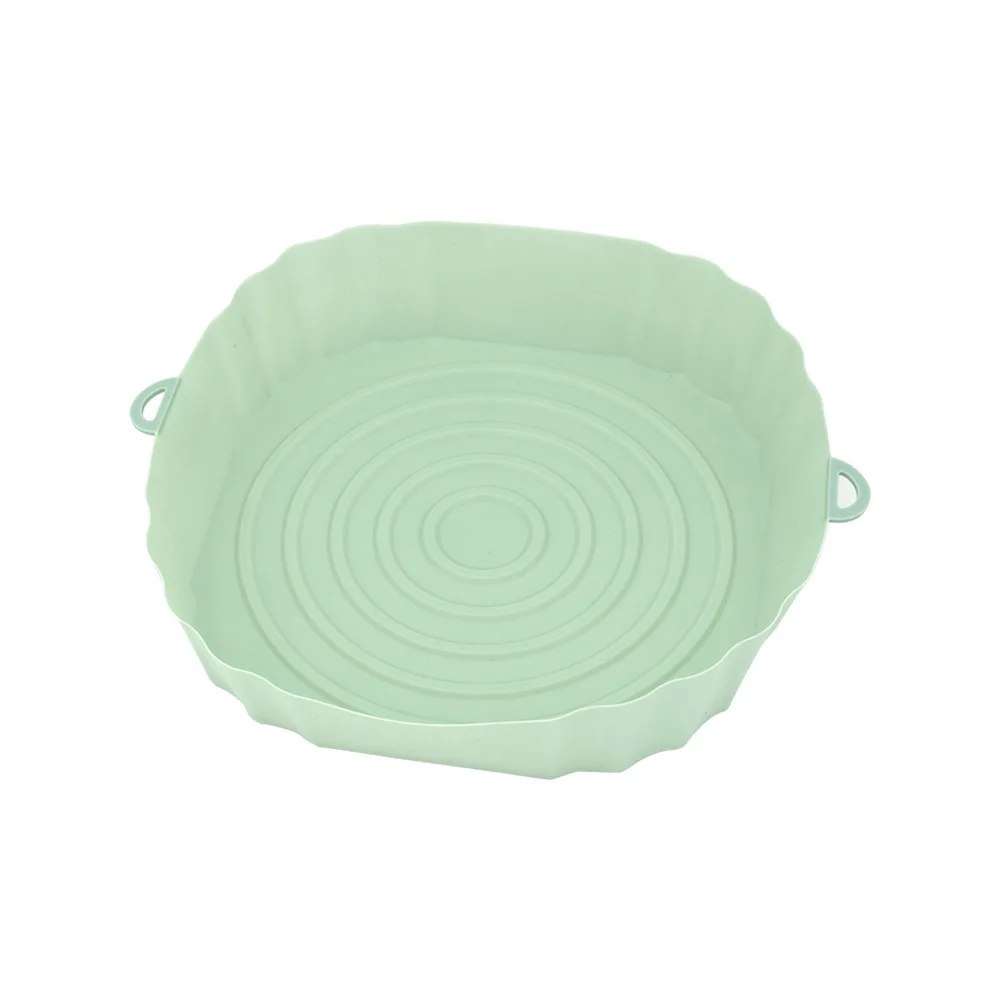 Air Fryer Baking Tray Silicone Reusable Basket Mat Non Stick Round Microwave Pads Baking Mat Oven Air Fryer Liner