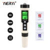 Yieryi Hydrogen Water Tester Monitor 4 in 1 H2 PH ORP TEMP Meter Reactive Oxygen Analyzer ATC 0-2400PPb for Aquariums Pools Spa 1
