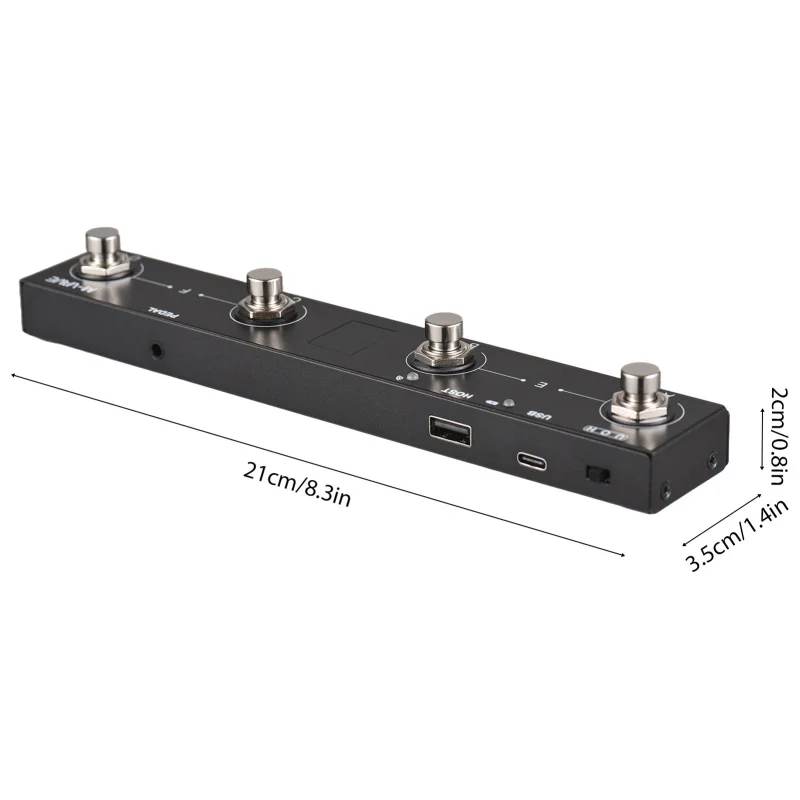 MIDI Controller M-VAVE Wireless MIDI Controller BT Portable MIDI Footswitch Intelligent APP Controls