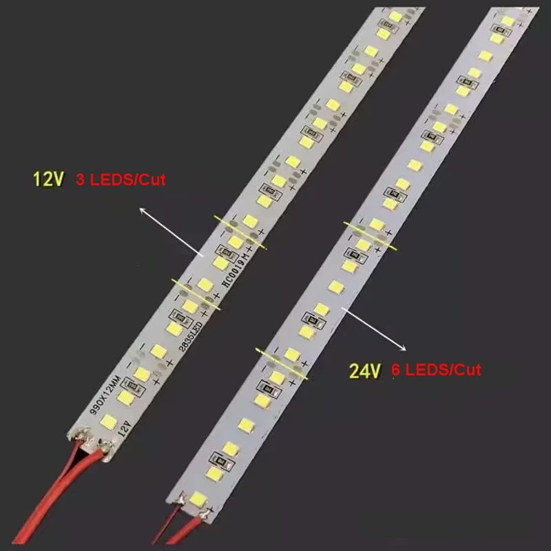 Led light led cabinet light led light bar 5pcs 25cm 50cm Thin12v 24v LED Cabinet Hard Strip Rigid Bar Tube 3000k 4000k 6000k Shop Display Counter Shelf Market Backlight