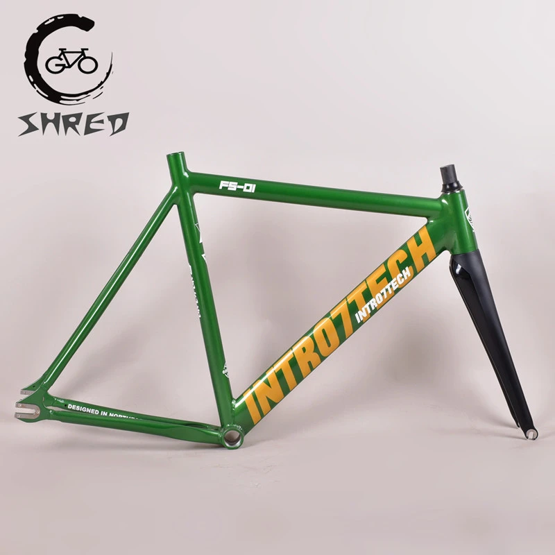 Intro7 Fs01 Fixed Gear Frame 700c 6061t6 Aluminum With Carbon Fork 51