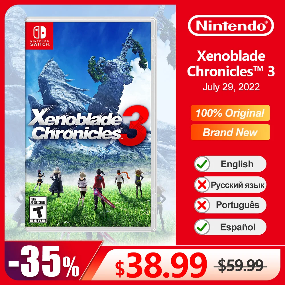 Cartão de Jogo Físico Oficial para Nintendo Switch Xenoblade Oled Lite Ofertas de Consola de Jogos 100 Cartão Oficial