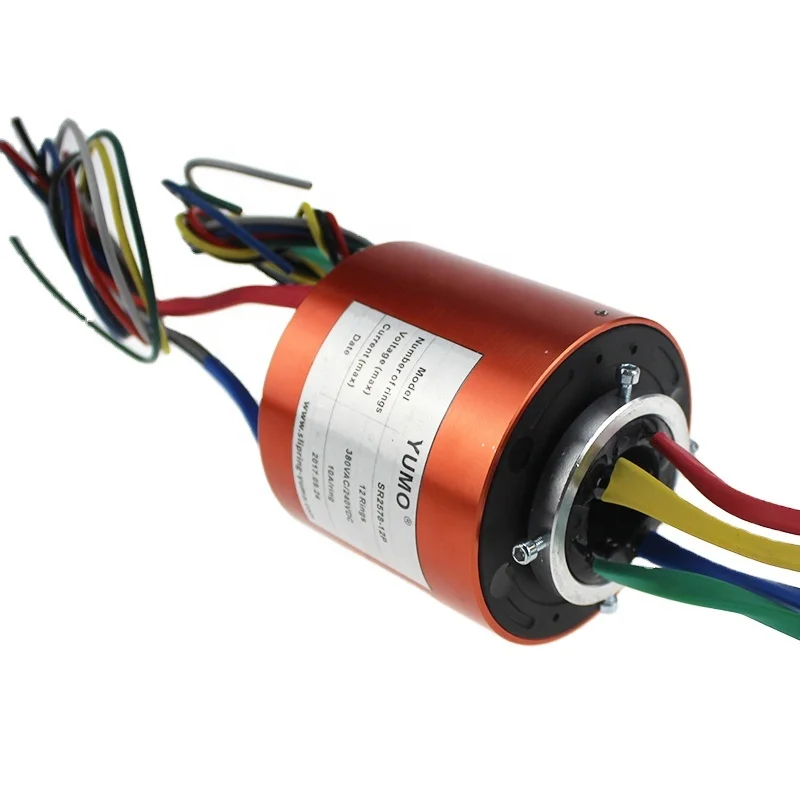 

SR2578-12P YUMO Slip ring 12 rings 10A electrical contacts with CE certificated Capsule Slip Ring