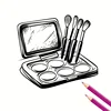 Glow Cosmetics Adult Coloring Book - Relax & Mood Boosting, Vibrant Makeup-Themed Designs, Perfect Gift for Holidays, Family Gat 4