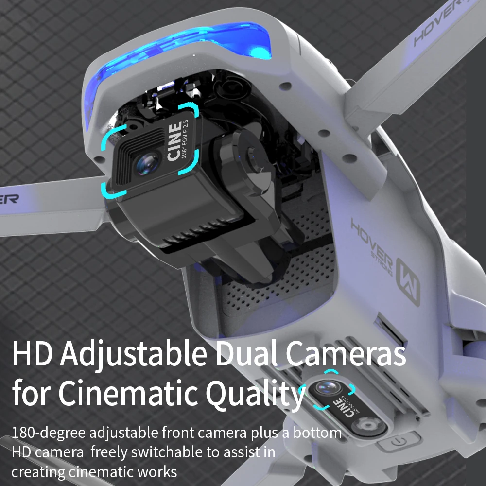Drone professionnel X40 Pro Max avec caméra 4K et GPS, évitant un obstacle en vol.