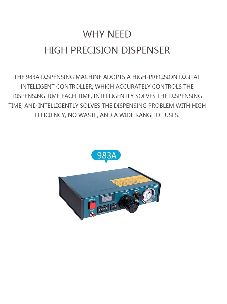 983A glue dispenser machine automatic solder paste dispenser Pneumatic  Adhesive Dispenser auto adhesive dispensing equipment