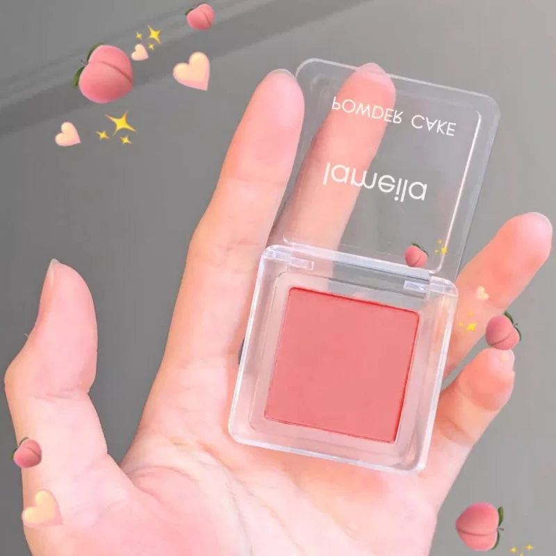 Face Blusher Matte Natural Cheek Tint Waterproof Contouring Cosmetics Blush Powder 1pcs