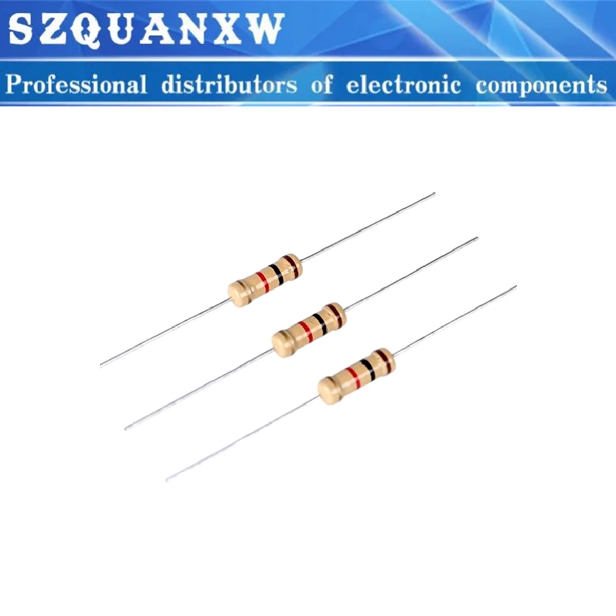 100pcs 1/4w 0.25W 5% Carbon Film Resistor 1R~1M 2.2R 10R 22R 47R 51R 100R 150R 470R 1K 4.7K 10K 47K 1 2.2 10 22 47 51 100 ohm